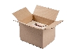 Boite en carton à rabats à hauteur variable double cannelure