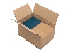 Boite en carton à rabats avec fond automatique pour montage instantané à hauteur variable double cannelure