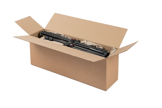 Boite en carton format long à grande ouverture double cannelure