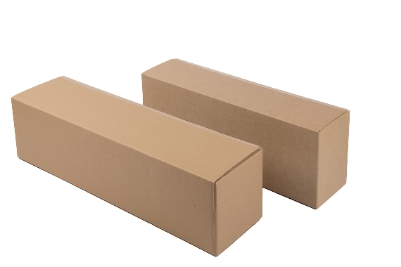 Boite en carton format long à grande ouverture double cannelure