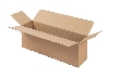 Boite en carton format long à grande ouverture double cannelure