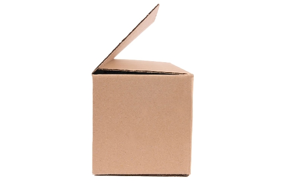 Boite en carton format long à grande ouverture simple cannelure